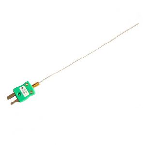 Thermocouple minral  rponse rapide de 0,25 mm de diamtre avec bouchon miniature IEC - Type K