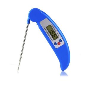 Thermomètre bleu de sonde pliante