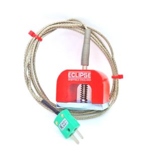 IEC Type K 11.8kg Pull Power (fer  cheval) Thermocouple magntique, cble isol PFA avec tresse en acier inoxydable se terminant en miniature ou fiche standard