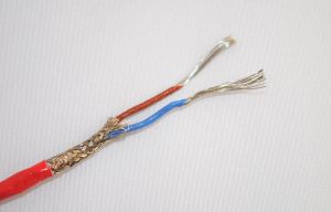 Cble / fil PTFE blind et gain de thermocouple de type K