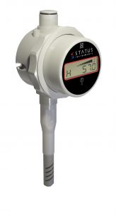 Statut DM650HM/C/A - Duct Mount (120mm) avec 128mm Stem - Humidité - Jauge de température avec enregistrement de données, alarme et messagerie