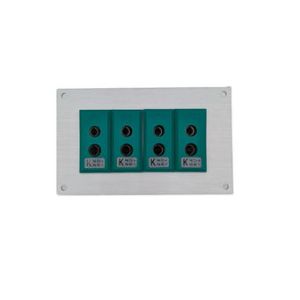 Thermocouple Connector Aluminium Panel with Type K IEC Standard Sockets