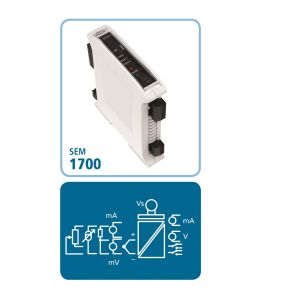 SEM1700 dtat - Entre universelle avec double relais et panneau de sortie de processus