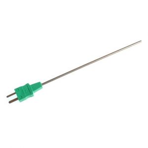 Sonde thermocouple de style CEI  usage gnral avec fiche miniature moule - Type K - 110 mm