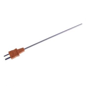 Sonde thermocouple de style CEI  usage gnral avec fiche miniature moule - Type T - 110 mm