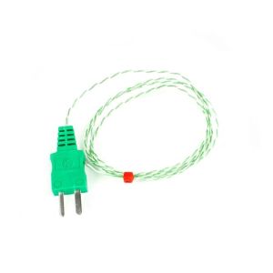 Thermocouple  jonction expose CEI, isol PFA, double torsad avec prise moule - Type K - 1/0,3 mm - Longueur 3M