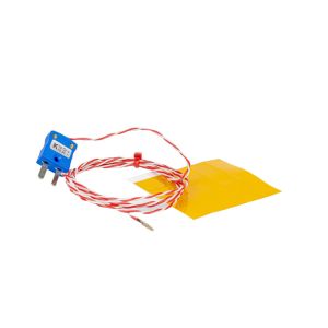 Thermocouple  disque  fil fin, PFA avec fiche miniature - Type K JIS - 2m