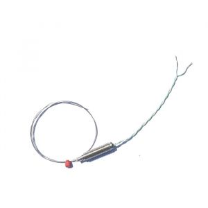 Thermocouple minral  rponse rapide de 0,25 mm de diamtre avec pot filet et queues PFA IEC - Type K