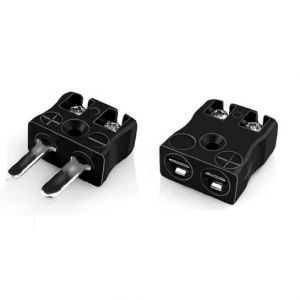 Miniature Quick Wire Thermocouple Connector Plug - Socket AM-J-MQ-FQ Type J ANSI