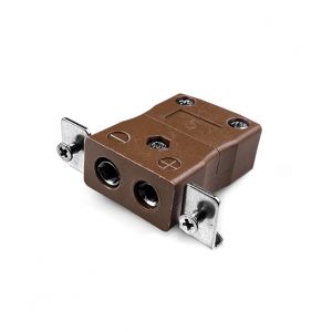 Standard Panel Mount Thermocouple Connector avec Stainless Steel Bracket IS-T-SSPF Type T IEC