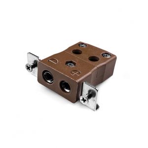 Standard Quick Wire Panel Mount Thermocouple Connector avec Stainless Steel Bracket IS-T-SSPFQ Type T IEC