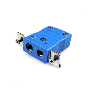 Standard Panel Mount Thermocouple Connector avec Stainless Steel Bracket AS-T-SSPF Type T ANSI