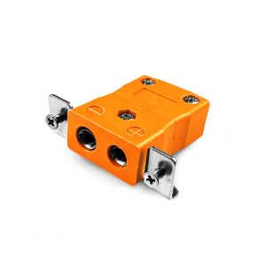 Standard Panel Mount Thermocouple Connector avec Stainless Steel Bracket IS-R/S-SSPF Type R/S IEC
