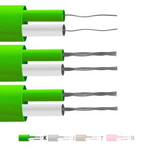 Type K PFA isol  paire plate thermocouple cble / fil (IEC)