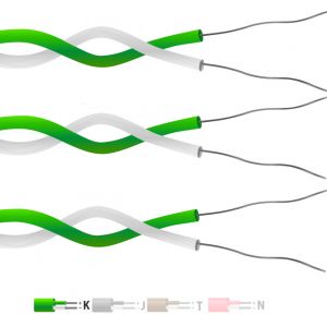 Type K PTFE Isolé Double Paire Torsadée Thermocouple Câble / Fil (IEC)