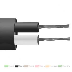Cble / fil de thermocouple  paire plate isol en PVC de type J (IEC)