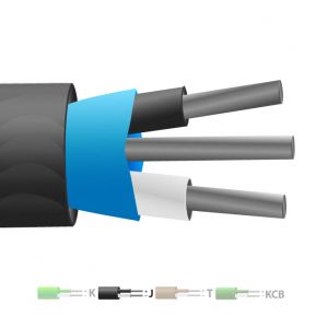 Type J PVC Isolé Mylar Cribed Thermocouple Câble / Fil (IEC)