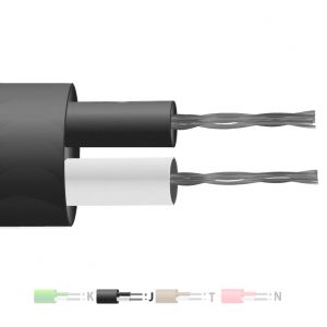 Type J PFA Isolé Flat Pair Thermocouple Câble / Fil (IEC)