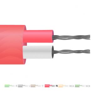Cble / fil de thermocouple  paire plate isol en PVC de type N (IEC)