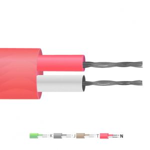 Type N PFA Isolé Flat Pair Thermocouple Câble / Fil (IEC)