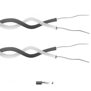 Type J PFA Isolé Double Paire Torsadée Thermocouple Câble / Fil (IEC)