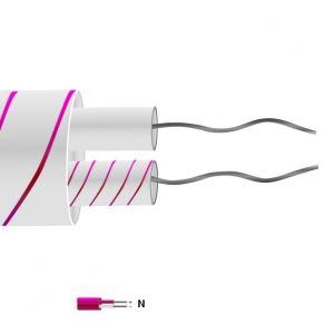 Type N Glassfibre Insulated Flat Pair thermocouple Câble / Fil (IEC)