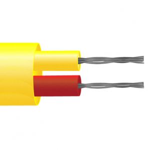 Type K PFA Cble / Fil de thermocouple  paire plate isole (ANSI)