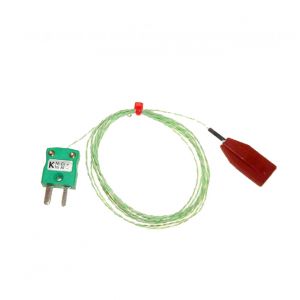 Thermocouple patch en silicone CEI, PFA avec prise miniature - Type K