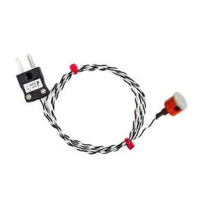 Thermocouple magntique  bouton de traction IEC de type K 0,7 kg, isol en PTFE avec prise miniature de type J - longueur 1 m