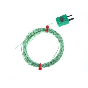 Thermocouple  jonction expose IEC isol  double torsion avec bouchon miniature - Types K, J, T