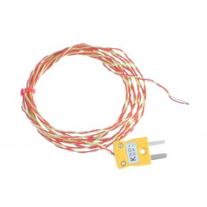 Thermocouple  jonction expose ANSI isol en PFA avec prise miniature - Types K,T