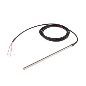 Sonde Pt100  usage gnral avec fil PFA - Type PRT - Diamtre de la sonde 6,0 mm - Longueur de la sonde 200 mm - Longueur du cble 2 m