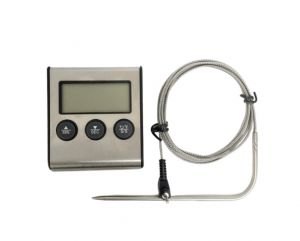 Minuterie de thermomètre de cuisson numérique avec alarme et aimant arrière