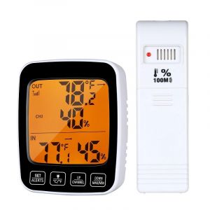 Hygromètre thermomètre extérieur intérieur sans fil avec écran couleur