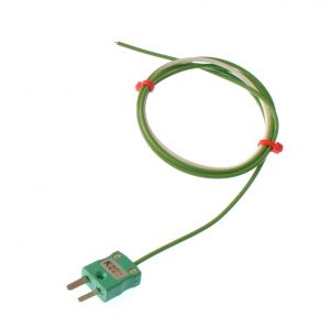 PTFE Single Shot IEC Exposed Junction Thermocouple with Miniature Plug - Type K