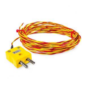 Thermocouples  pointe soude expose double torsion torsade haute temprature ANSI avec terminaison de fiche standard