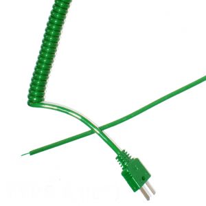 Type K Rétractable Curly Thermocouple Lead (IEC)