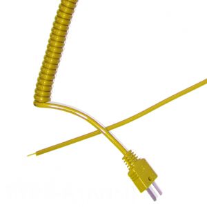Type K Rétractable Curly Thermocouple Lead (ANSI)