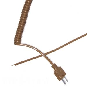Type T Rétractable Curly Thermocouple Lead (JIS)