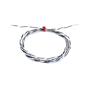 Thermocouple  jonction expose IEC double torsion isol en PTFE avec queues nues - Type J - Longueur de cble de 5 m