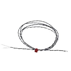 Thermocouple  jonction expose IEC double torsad isol en PFA avec queues nues - Type J - 1/0,2 mm - Longueur de cble de 1 m