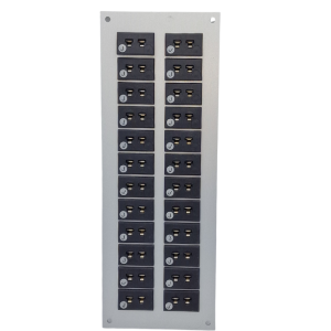 Connecteur de thermocouple Panneau en aluminium avec prises miniatures IEC de type J