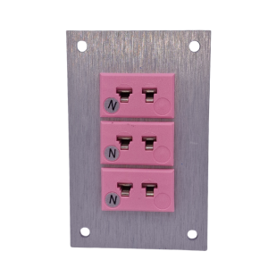 Connecteur de thermocouple Panneau en aluminium avec prises miniatures IEC de type N