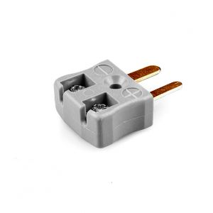 Miniature Quick Wire Thermocouple Connector Plug AM-B-MQ Type B ANSI