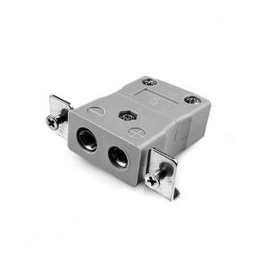 Standard Panel Mount Thermocouple Connector avec Bracket en acier inoxydable JS-B-SSPF Type B JIS