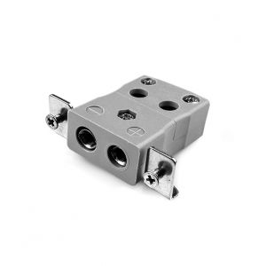 Standard Quick Wire Panel Mount Thermocouple Connector avec Bracket en acier inoxydable JS-B-SSPFQ Type B JIS