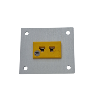 Panneau aluminium pour connecteur thermocouple avec prises miniatures ANSI Type K - 1 Way