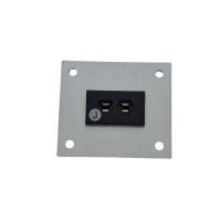 Connecteur de thermocouple Panneau en aluminium avec prises miniatures IEC de type J - 1 voie