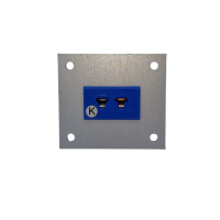 Panneau aluminium pour connecteur thermocouple avec douilles miniatures JIS Type K - unidirectionnelle