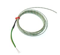 Thermocouple  jonction expose CEI  paire plate isol en fibre de verre - Type K avec terminaison  queue nue - 1/0,508 mm x 5 m